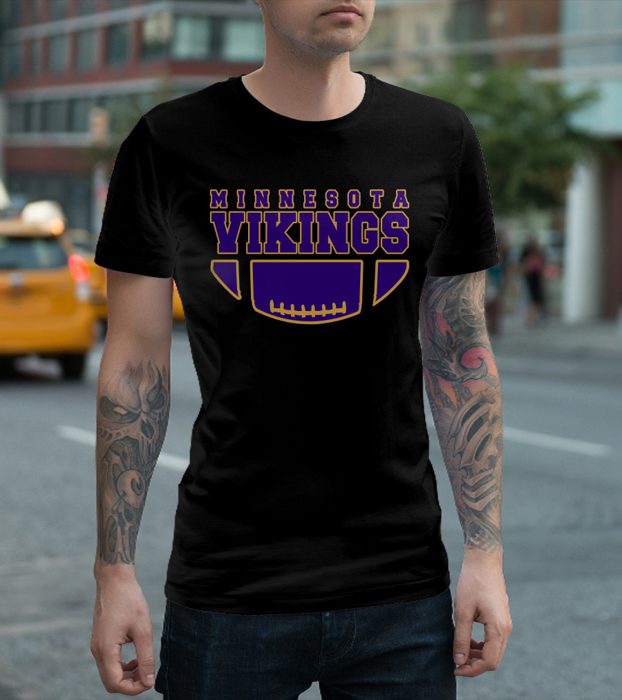 Minnesota Vikings Football Helmet Emblem T-Shirt