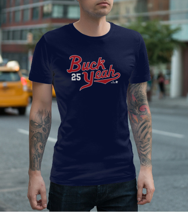 Buck Yeah 25 Players Navy Blue T-Shirt