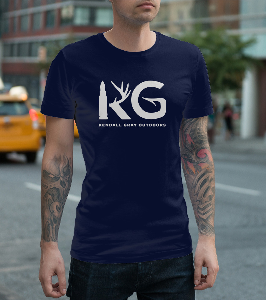 KG Signature Kendall Gray Outdoors Branding Hunt Bullet Antler T-Shirt