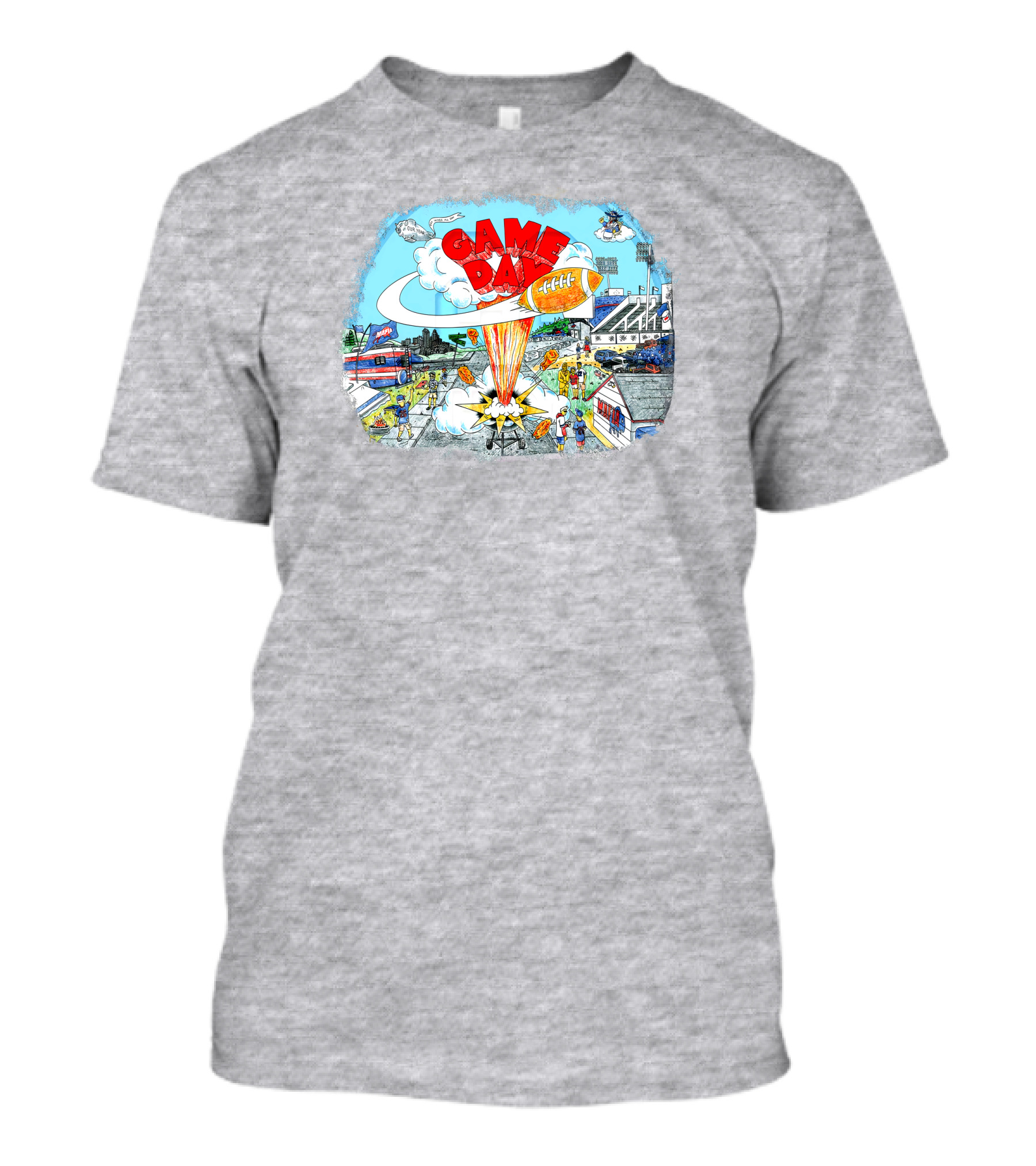 Game Day Welcome To Paradise Football Stadium Scene T-Shirt