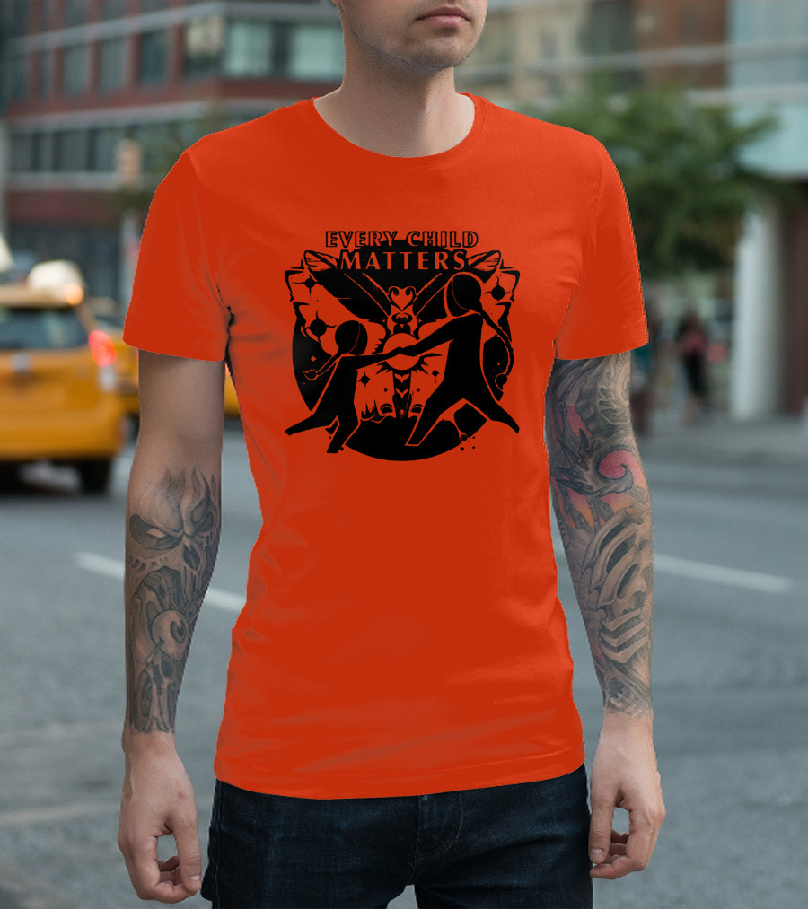 Every Child Matters Flying Back Home Butterfly Connection T-Shirt