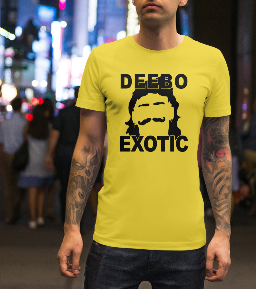 DEEB0 EX0TIC Μullet Mustache T-Shirt