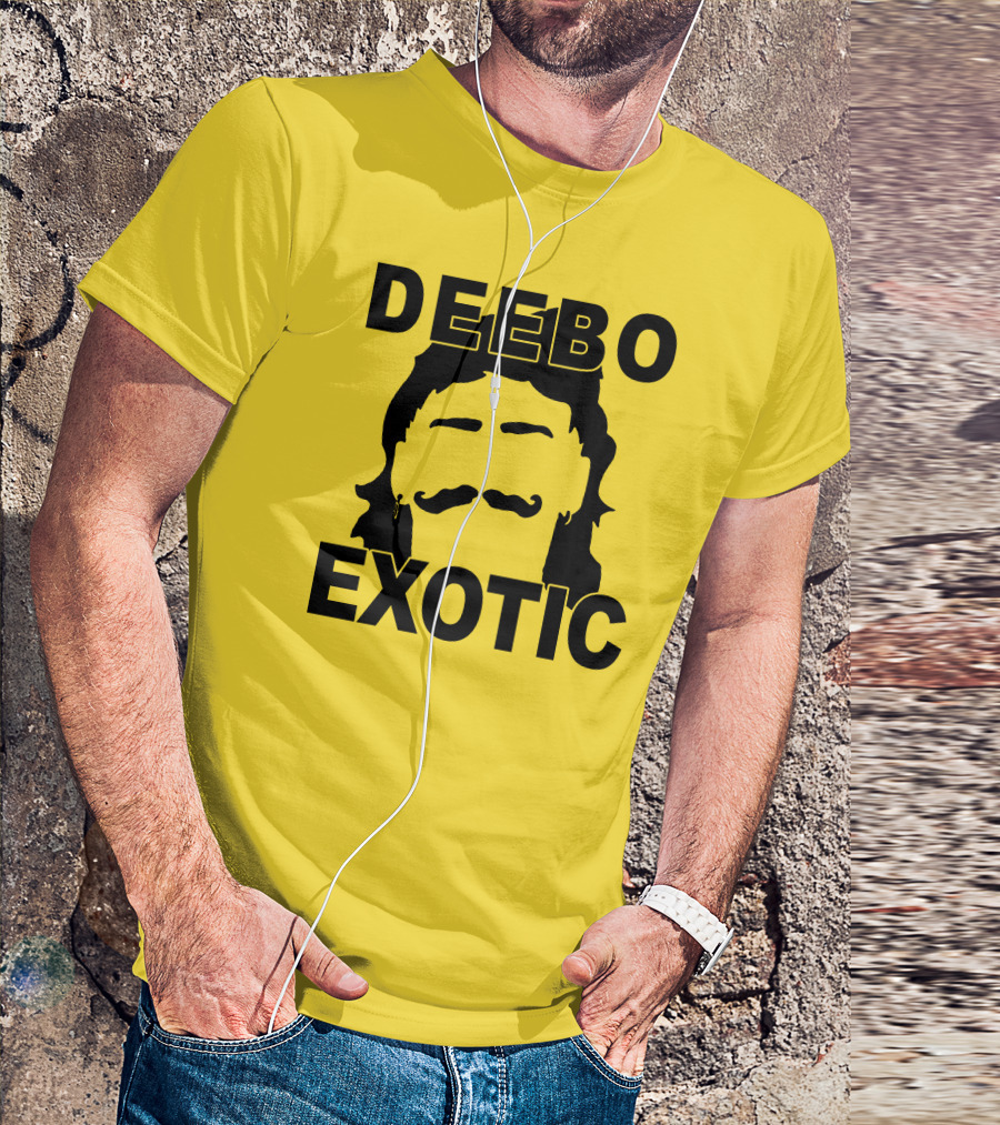 DEEB0 EX0TIC Μullet Mustache T-Shirt