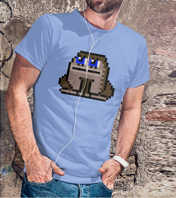 Sergito CrypToadz Pixel Art Frog With Blue Eyes T-Shirt