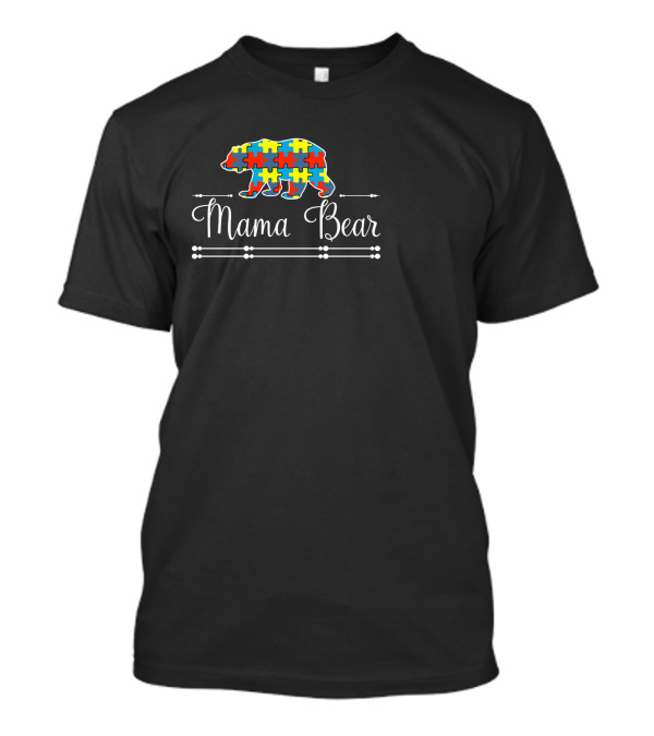 Mama Bear Autism Puzzle T-Shirt