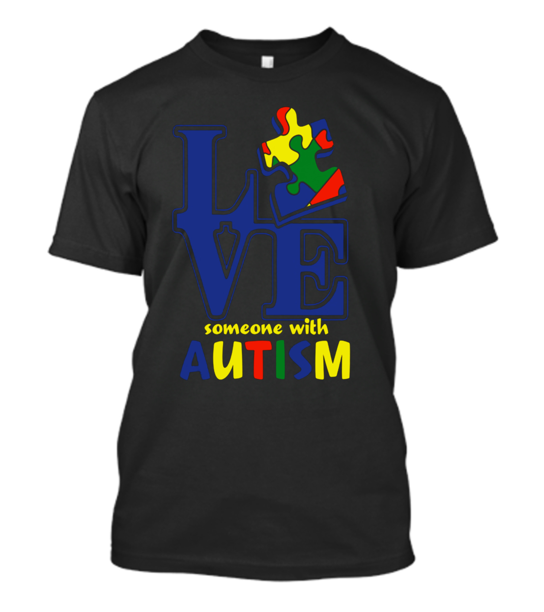 Love Someone With Autism Puzzle Piece T-Shirt