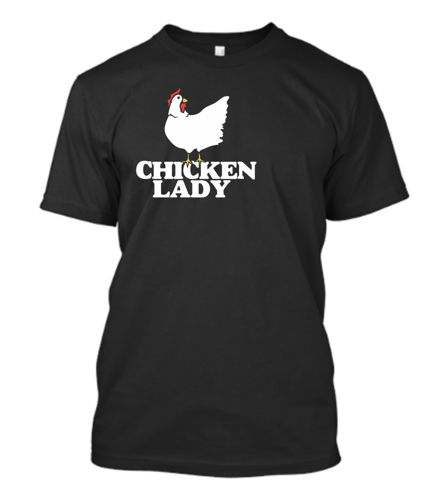 Chicken Lady White Hen T-Shirt
