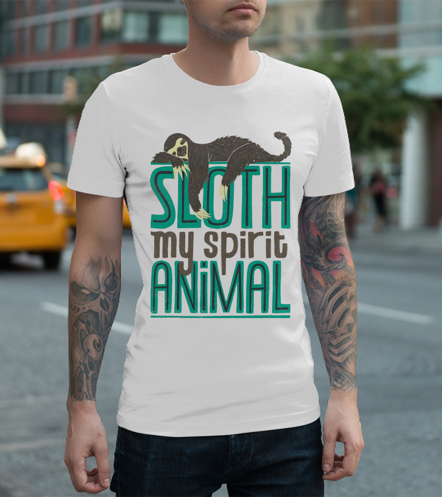 Sloth Sloth My Spirit Animal Relaxed Creature T-Shirt