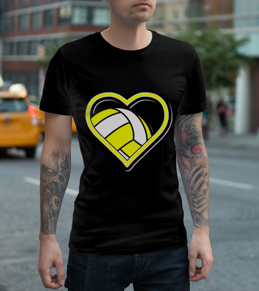 Heart-Shaped Volleyball Passion T-Shirt