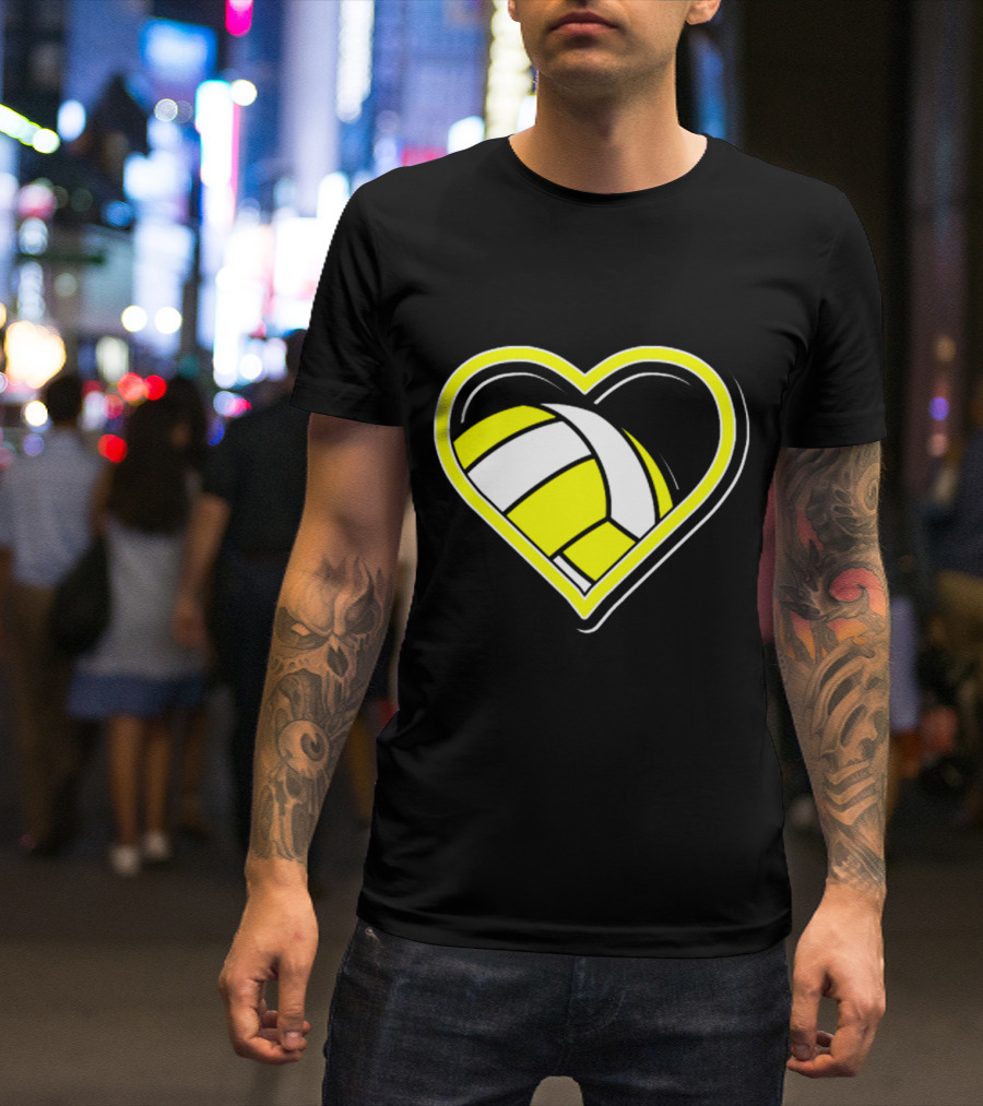 Heart-Shaped Volleyball Passion T-Shirt