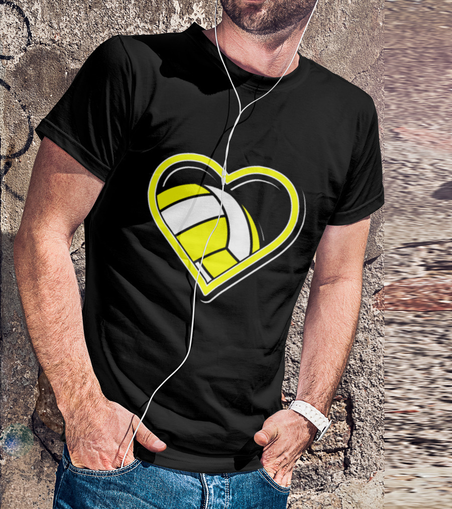 Heart-Shaped Volleyball Passion T-Shirt
