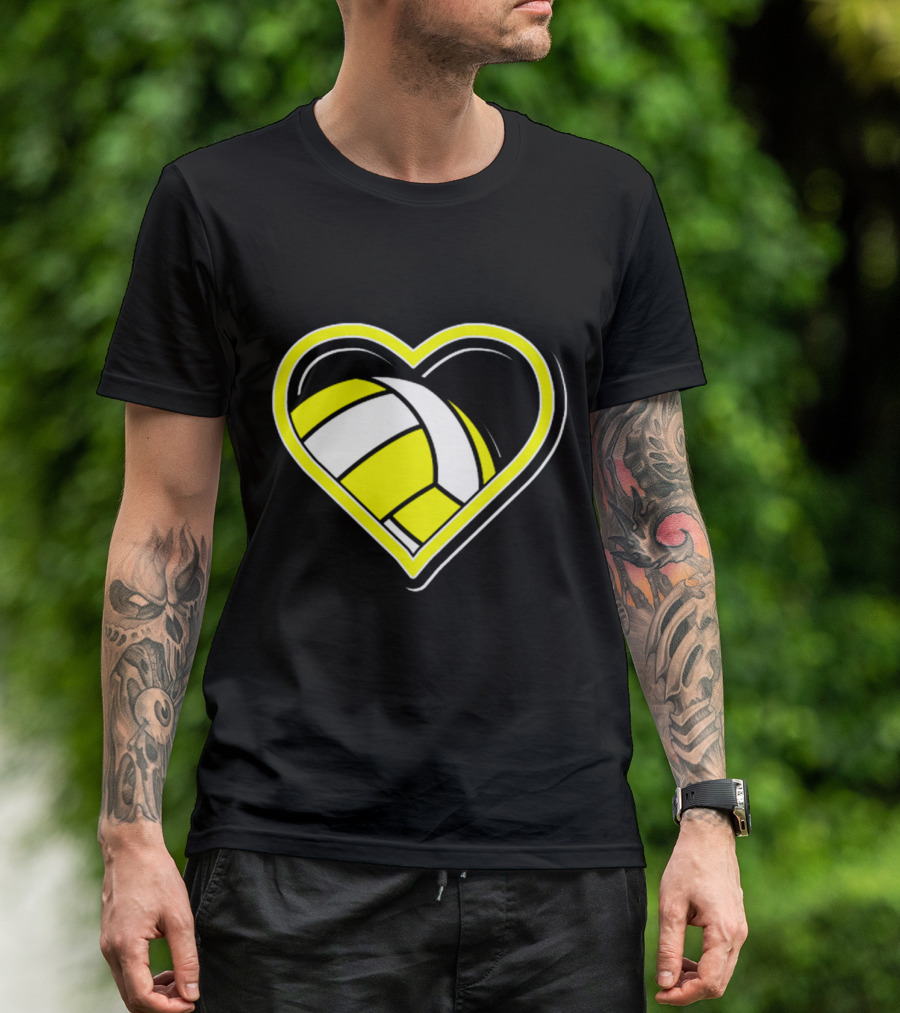 Heart-Shaped Volleyball Passion T-Shirt