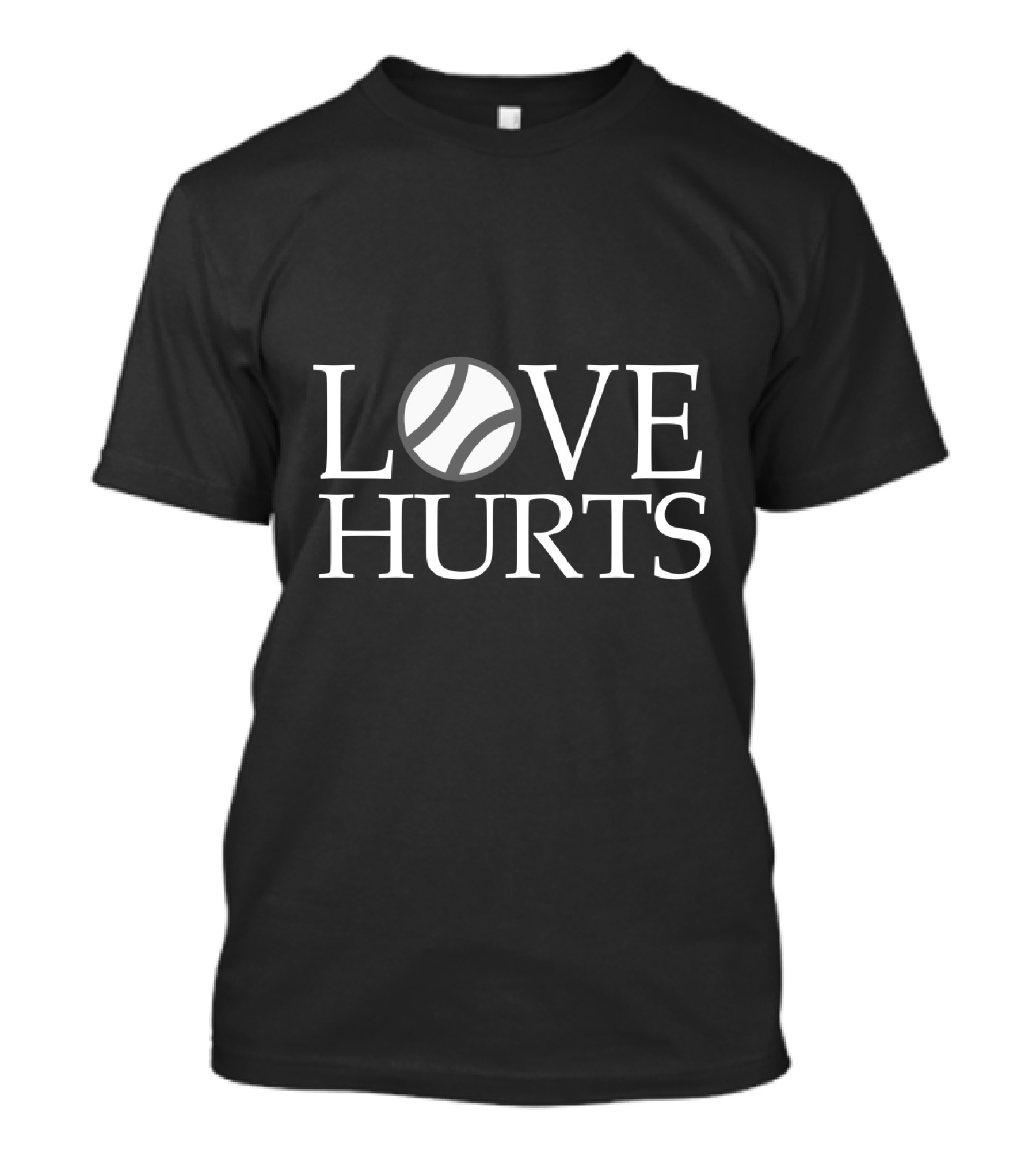 Love Hurts Baseball Theme With Ball T-Shirt