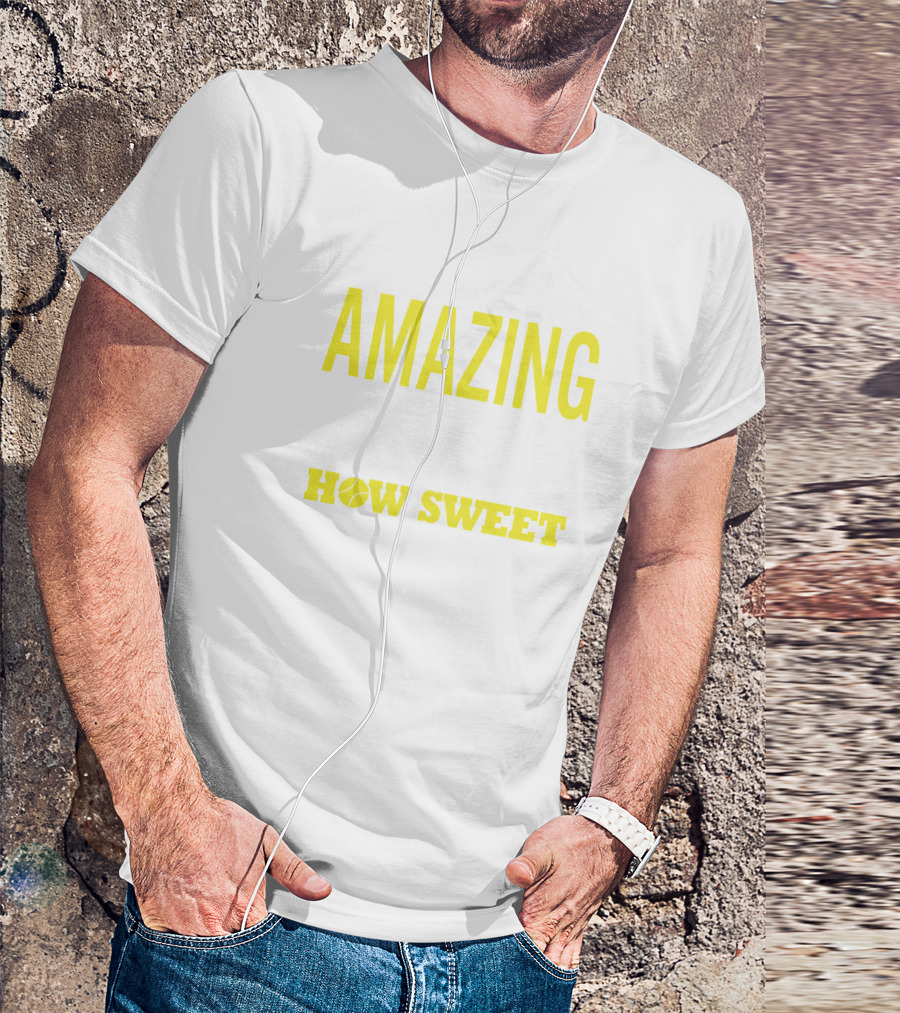 Amazing Ace How Sweet The Sound Tennis Rackets And Ball T-Shirt