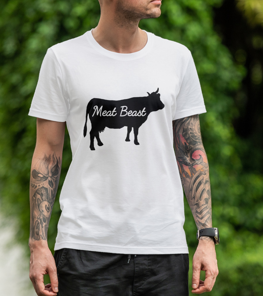Meat Beast Bold Cow T-Shirt