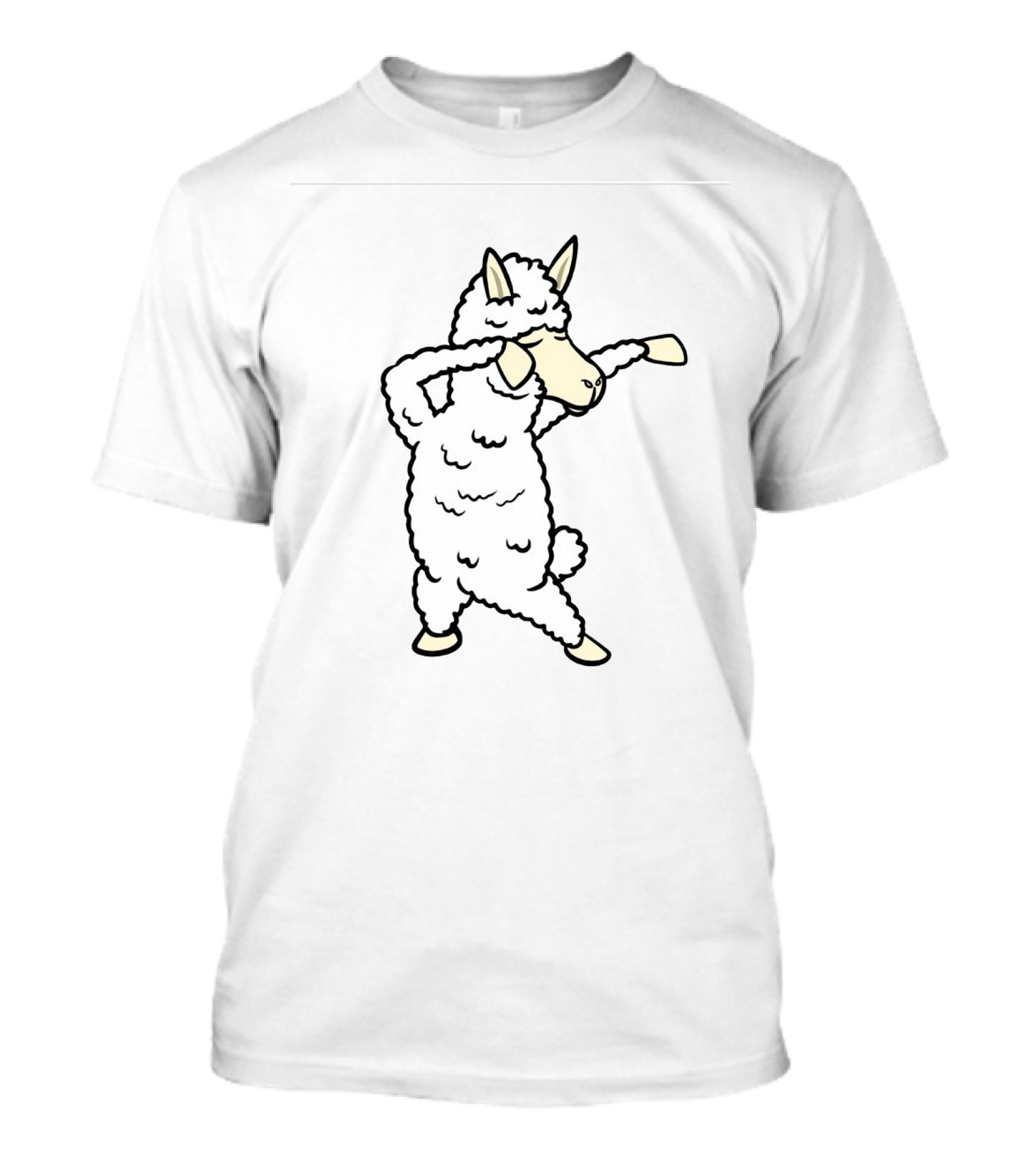 Dabbing Llama Cartoon Dance Pose T-Shirt
