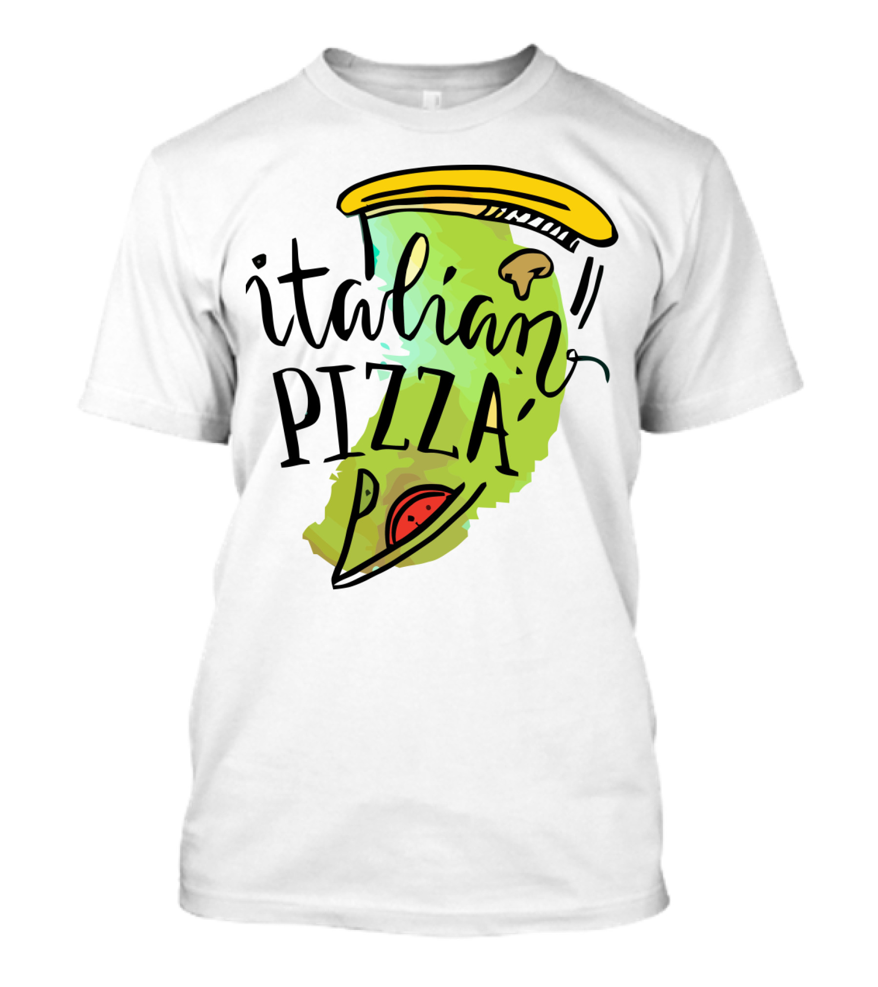 Italian Pizza Slice With Cheese And Pepperoni T-Shirt