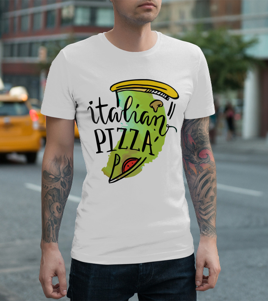 Italian Pizza Slice With Cheese And Pepperoni T-Shirt