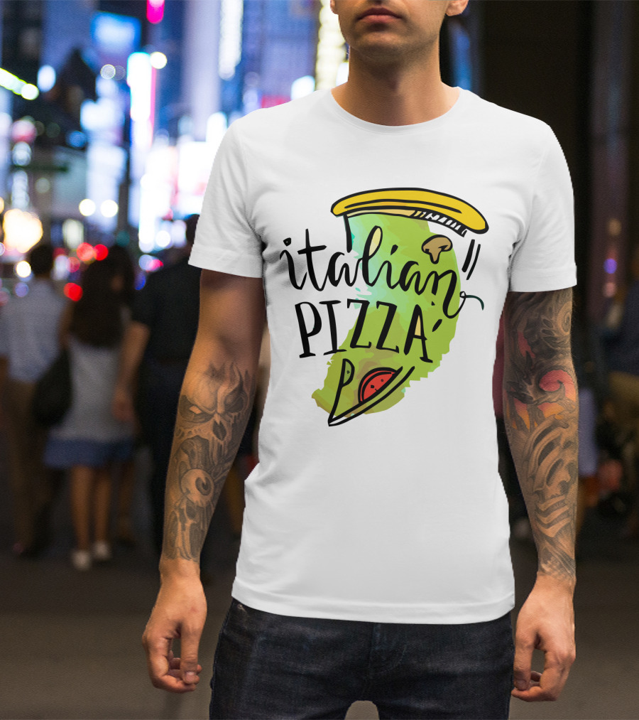 Italian Pizza Slice With Cheese And Pepperoni T-Shirt
