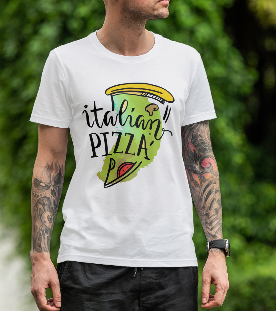 Italian Pizza Slice With Cheese And Pepperoni T-Shirt