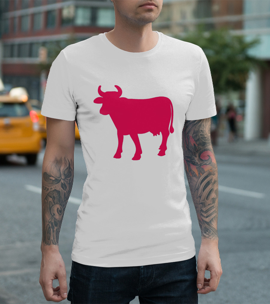 Cows Before You Go Any Further Today Is Not the Day and I Am Not the One Pink Cow T-Shirt