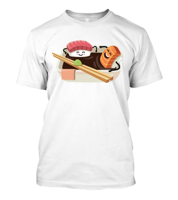 Sushi Shower Relaxing Nigiri And Salmon In Soy Sauce Bathtub T-Shirt
