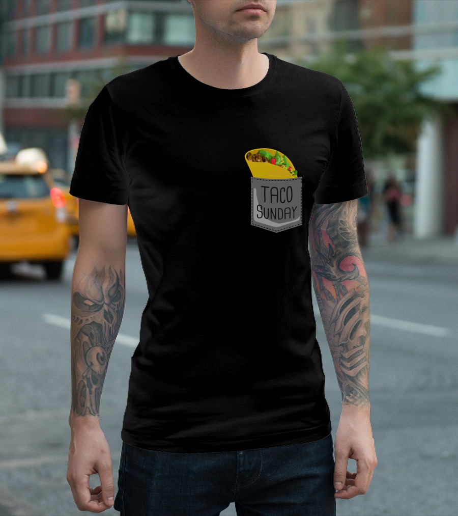 Taco Sunday In Pocket T-Shirt
