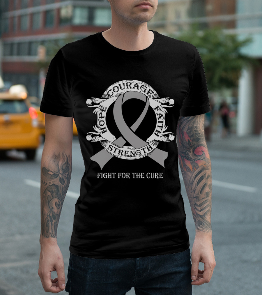 Hope Courage Faith Strength Fight for the Cure Diabetes T-Shirt
