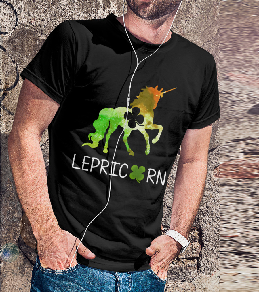 Lepricorn Shamrock Unicorn Leprechaun St. Patrick's Day T-Shirt