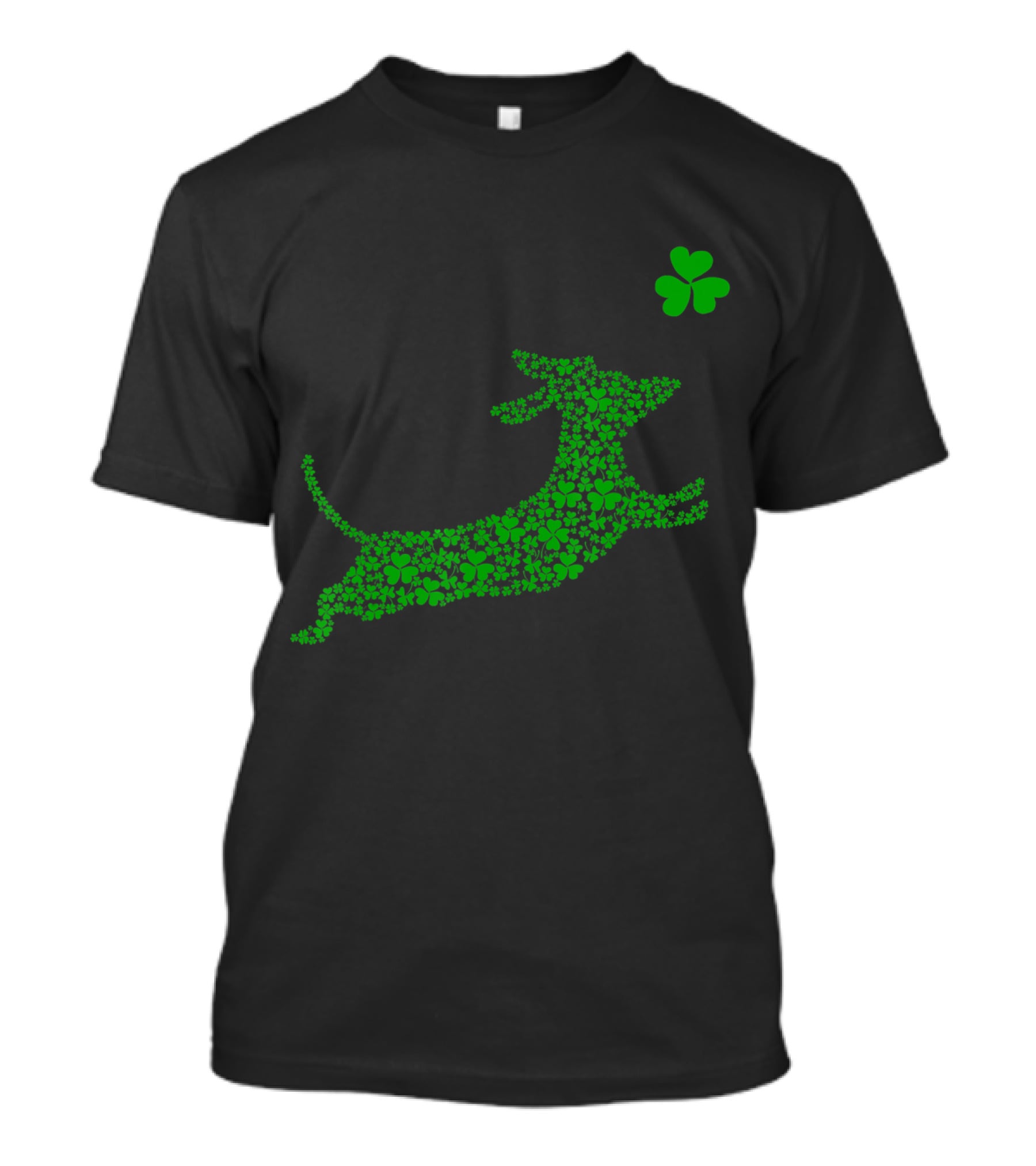 Cute Dachshund Dog Made Of Shamrocks For St. Patrick's Day T-Shirt