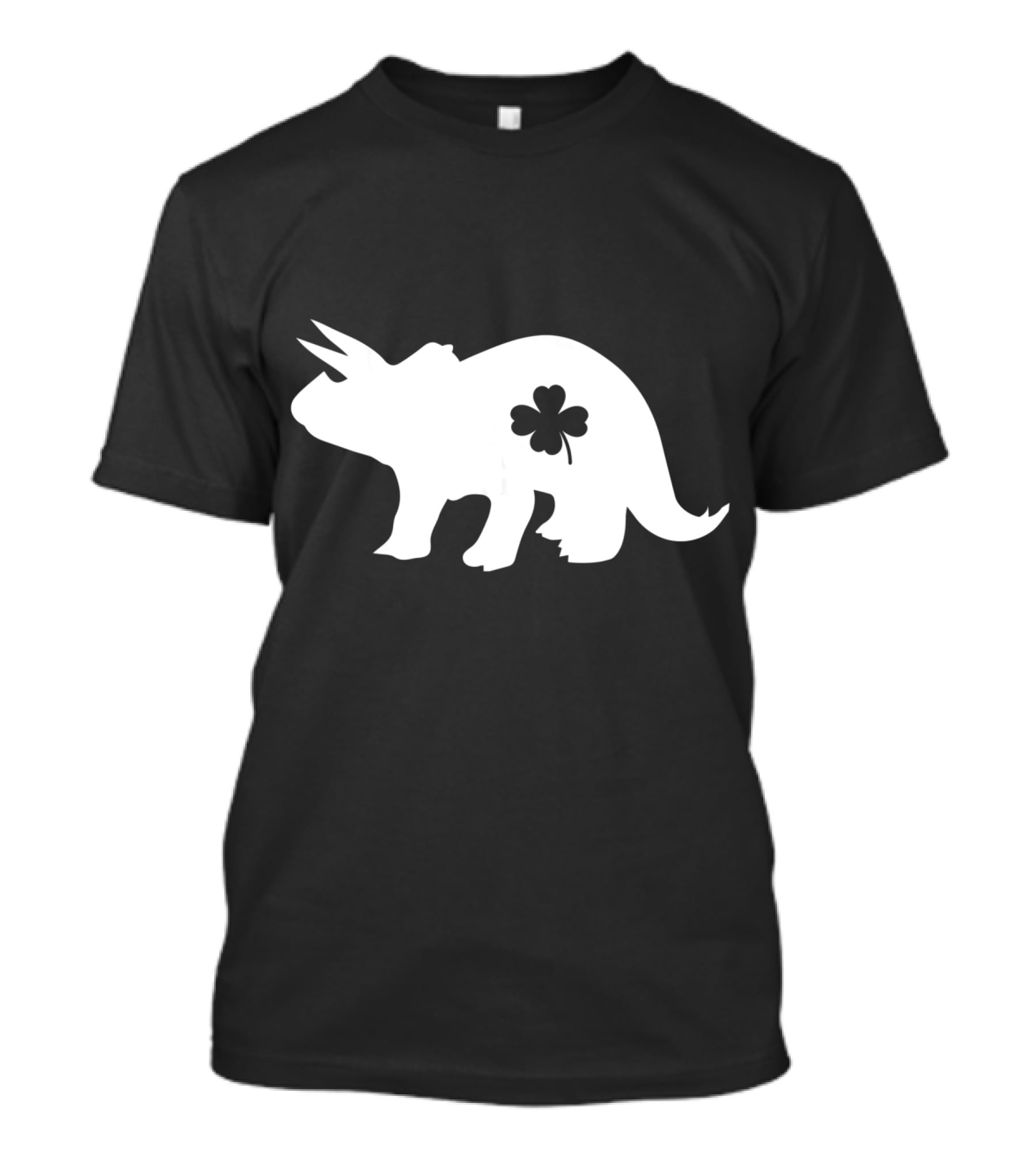 Dino Dinosaur Shamrock Clover St. Patrick's Day T-Shirt