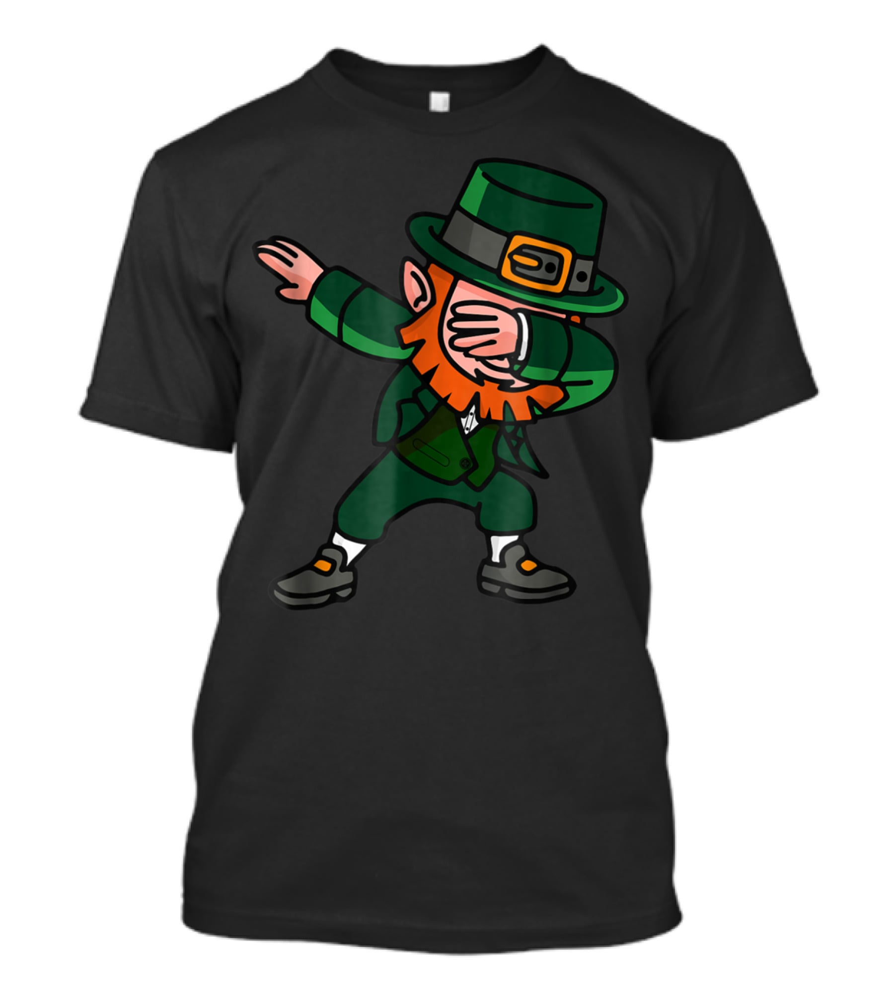Dabbing Leprechaun Irish Dance Move Green Hat T-Shirt