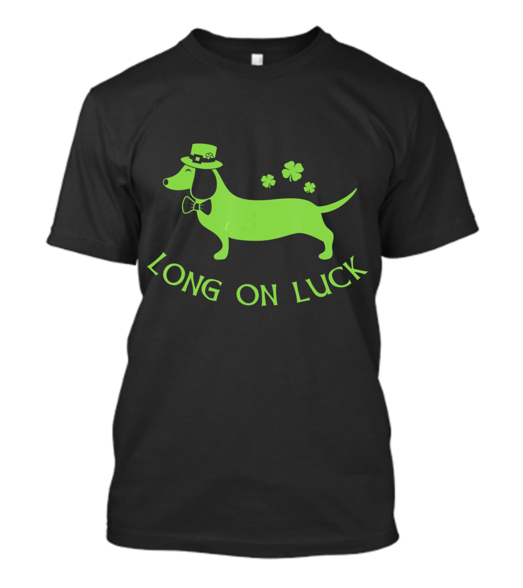Dachshund Long On Luck Funny St. Patrick's Day Irish T-Shirt