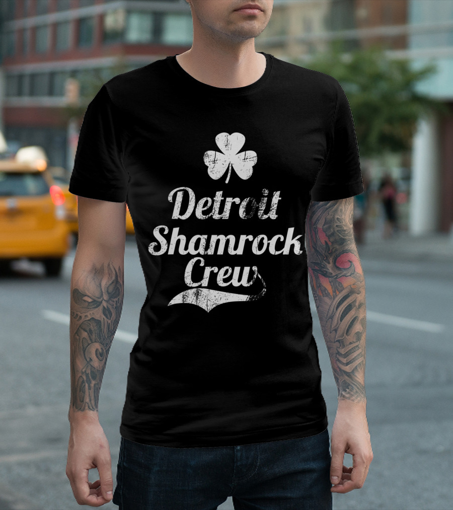 Detroit Shamrock Crew St Patricks Day Parade Irish T-Shirt