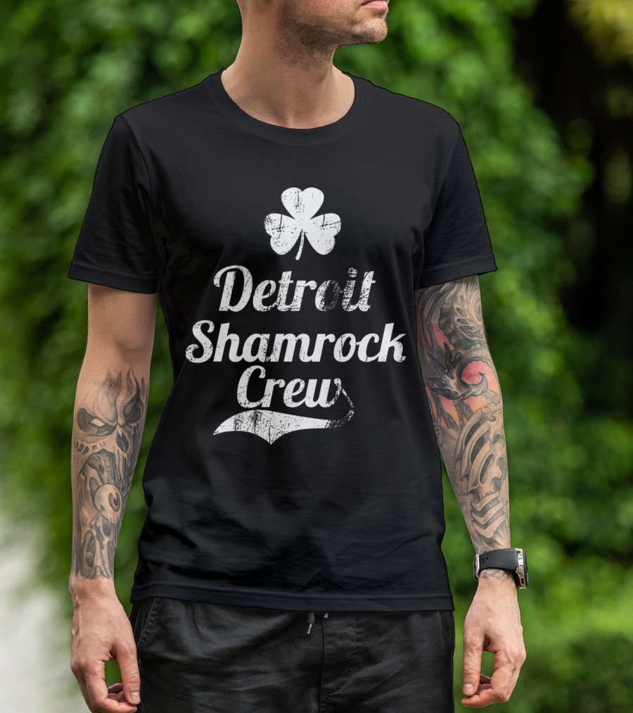 Detroit Shamrock Crew St Patricks Day Parade Irish T-Shirt