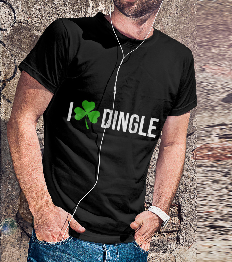 I Shamrock Dingle Ireland Irish Shamrock Heart T-Shirt