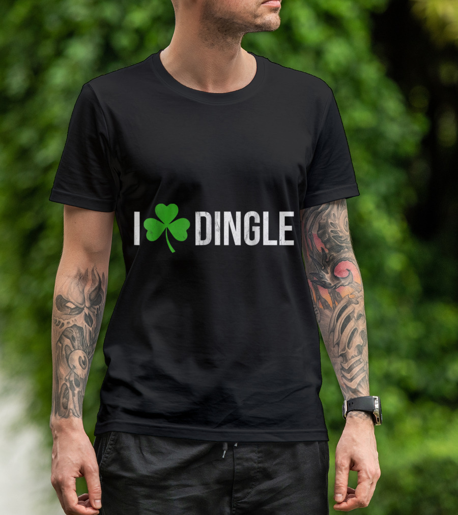 I Shamrock Dingle Ireland Irish Shamrock Heart T-Shirt