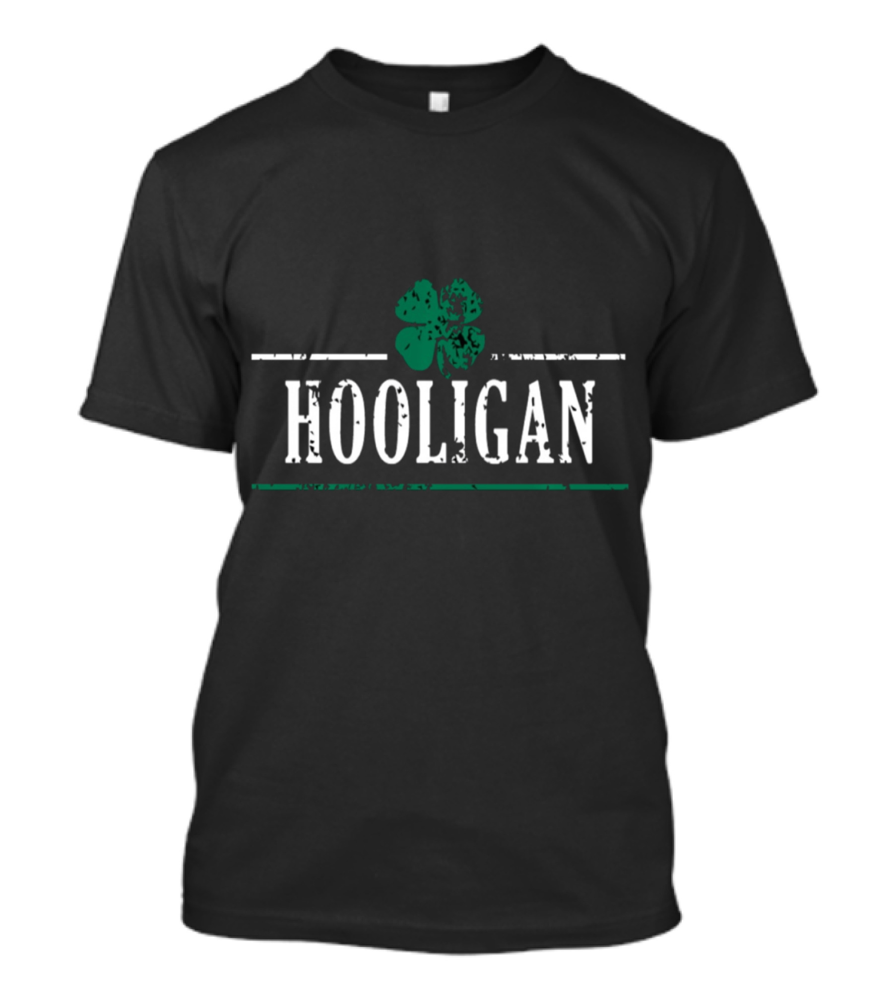 Diva Duds Hooligan St Patrick's Day Shamrock Classic Irish T-Shirt