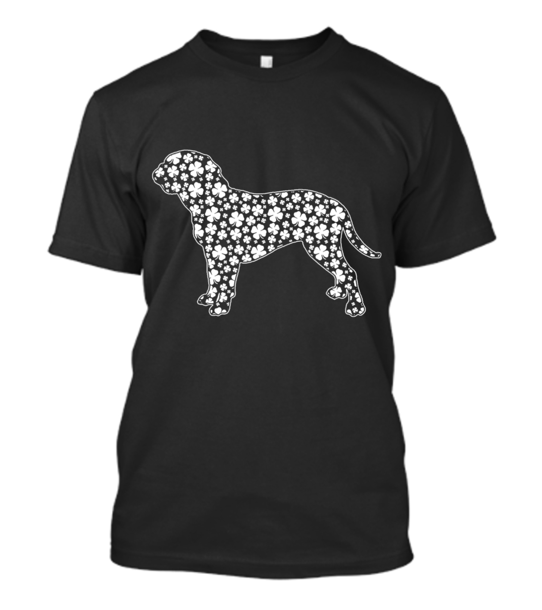 Dogue De Bordeaux Clover Pattern Irish Patrick Day T-Shirt