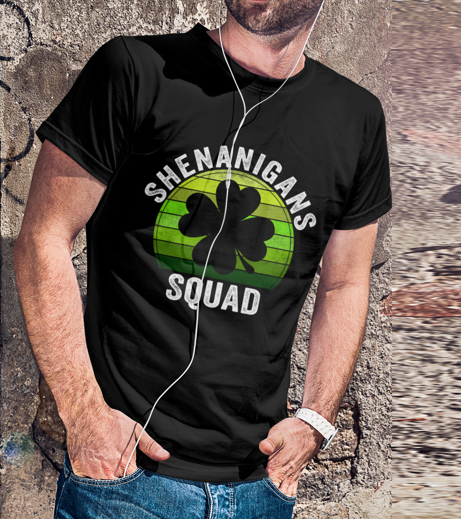 Shenanigans Squad Clover Shamrock T-Shirt