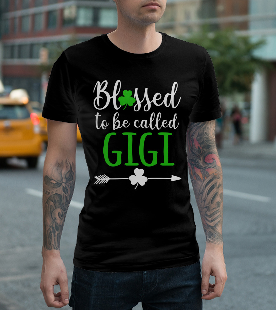 Blessed To Be Called GiGi Shamrocks Arrow T-Shirt