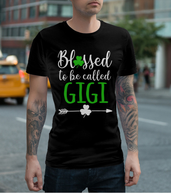 Blessed To Be Called GiGi Shamrocks Arrow T-Shirt