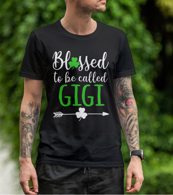 Blessed To Be Called GiGi Shamrocks Arrow T-Shirt