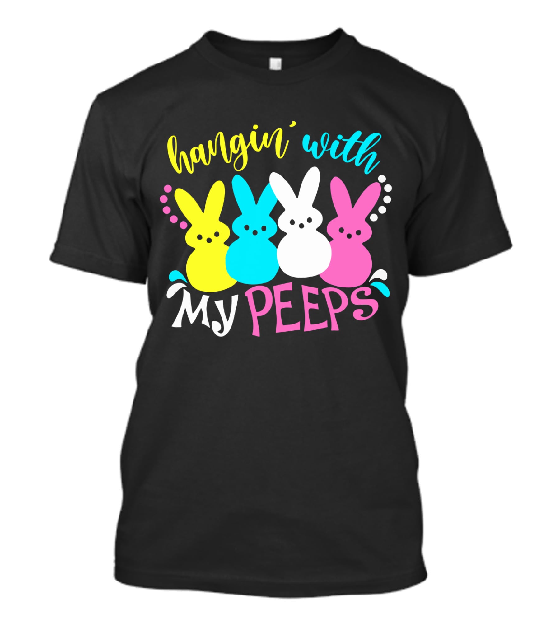 Hangin With My Peeps Pastel Bunnies T-Shirt