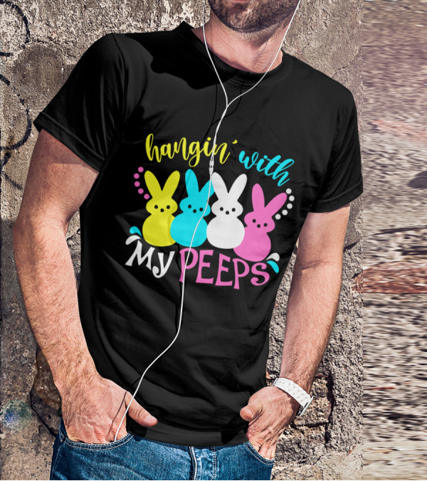 Hangin With My Peeps Pastel Bunnies T-Shirt