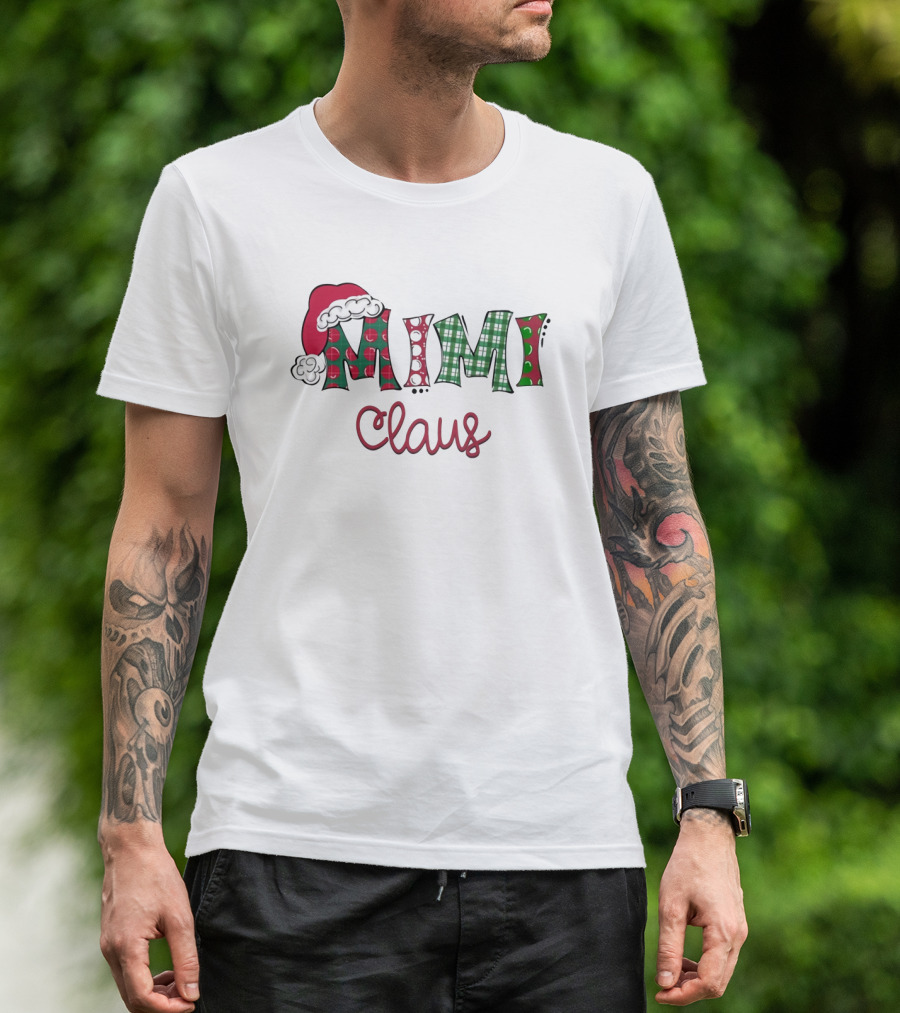 Mimi Claus Christmas Santa Hat T-Shirt