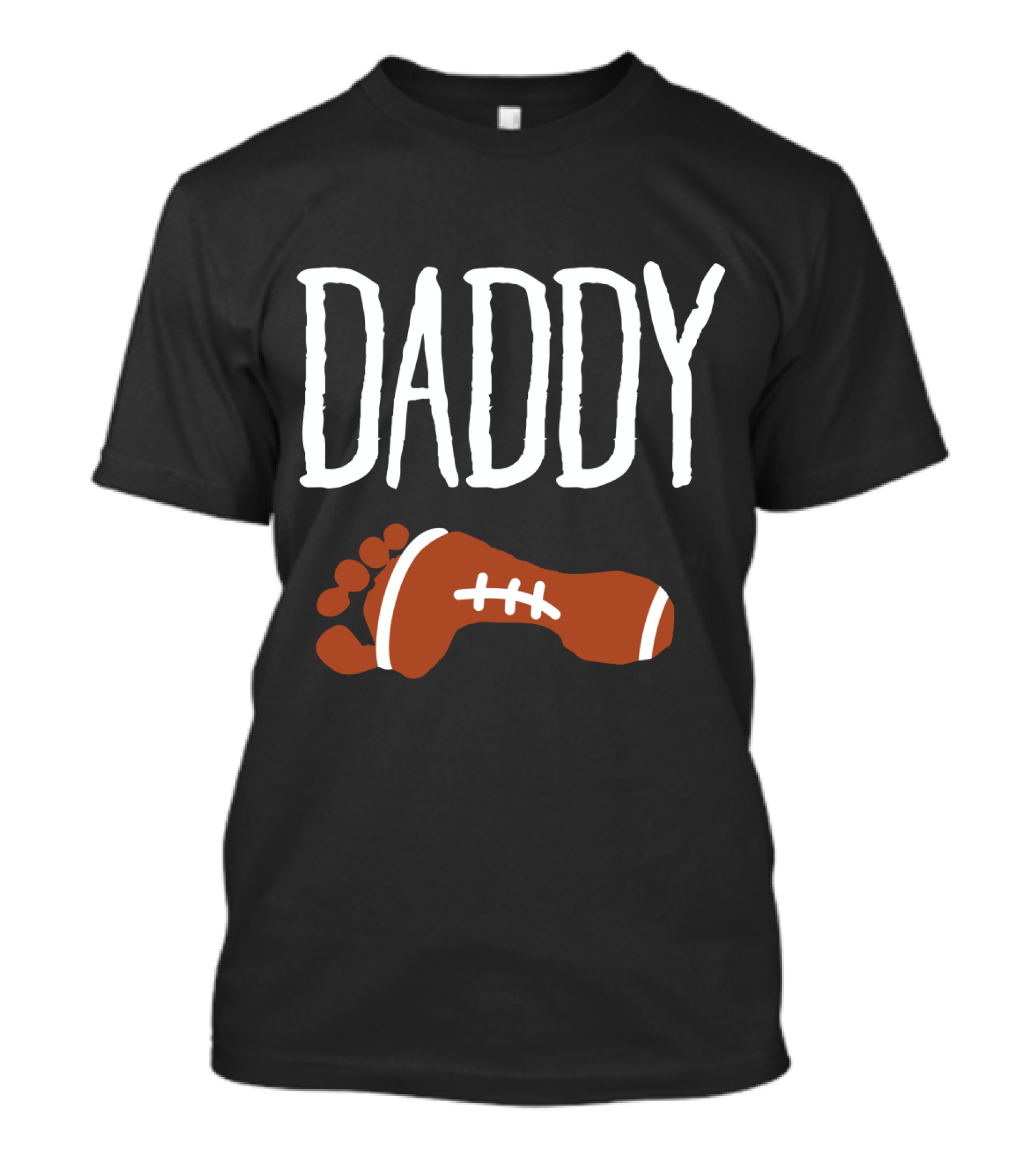 DADDY Footprint Football T-Shirt