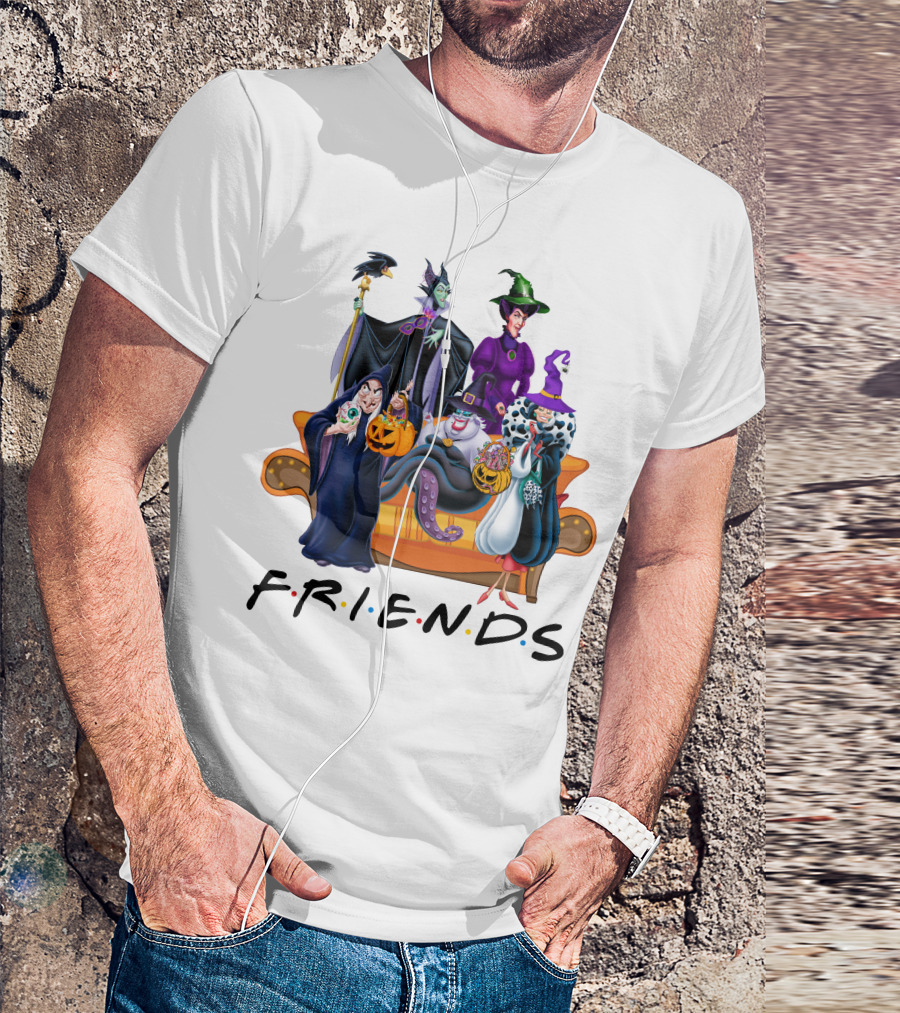 FRIENDS Halloween Villains Couch Scene T-Shirt