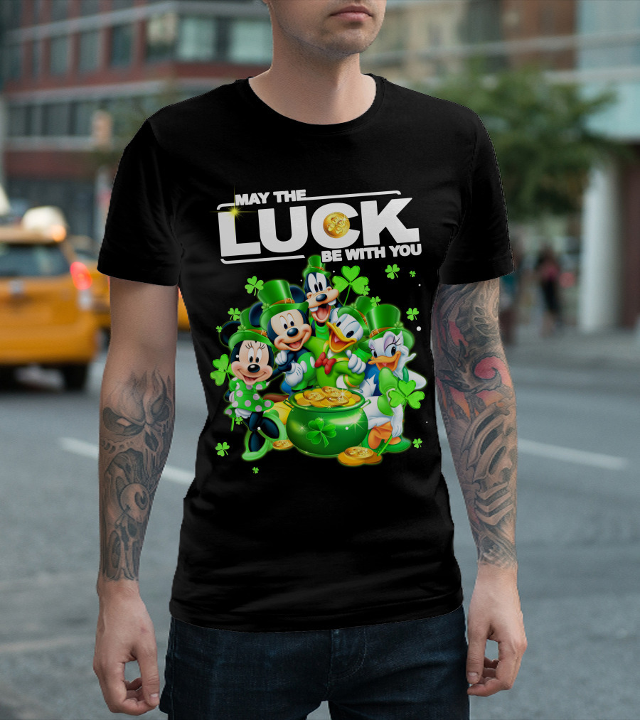May The Luck Be With You Mickey N Friends T-Shirt
