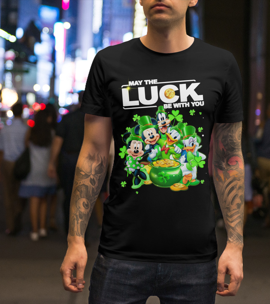 May The Luck Be With You Mickey N Friends T-Shirt